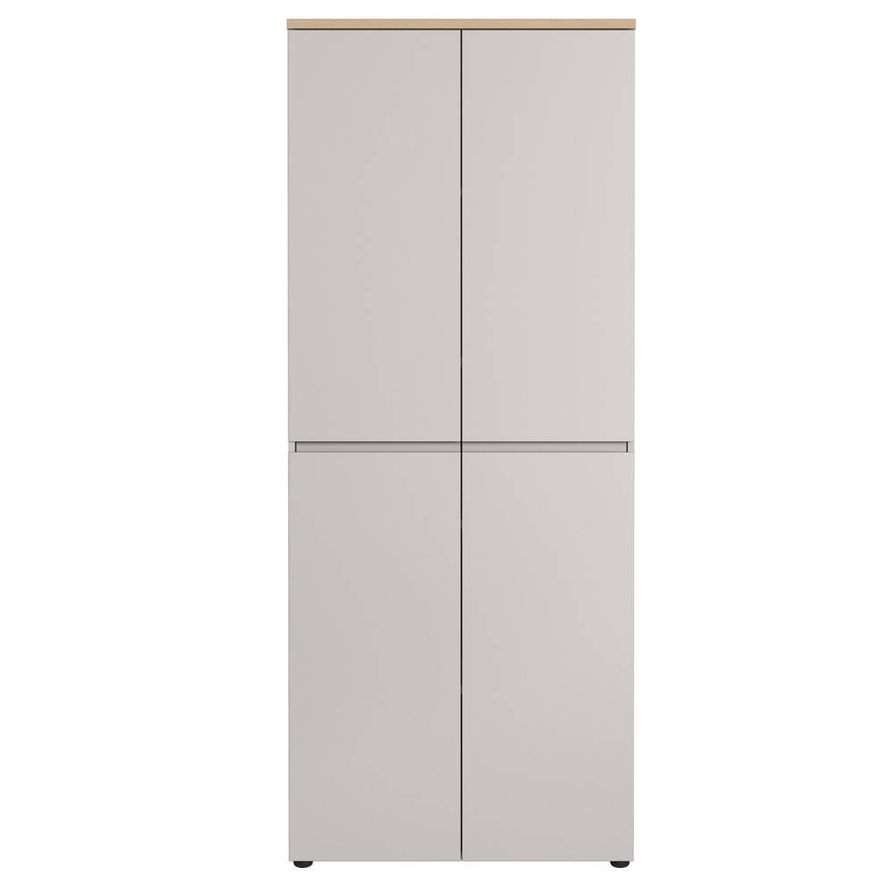 4-türiger Aktenschrank in Hellgrau - Andradan