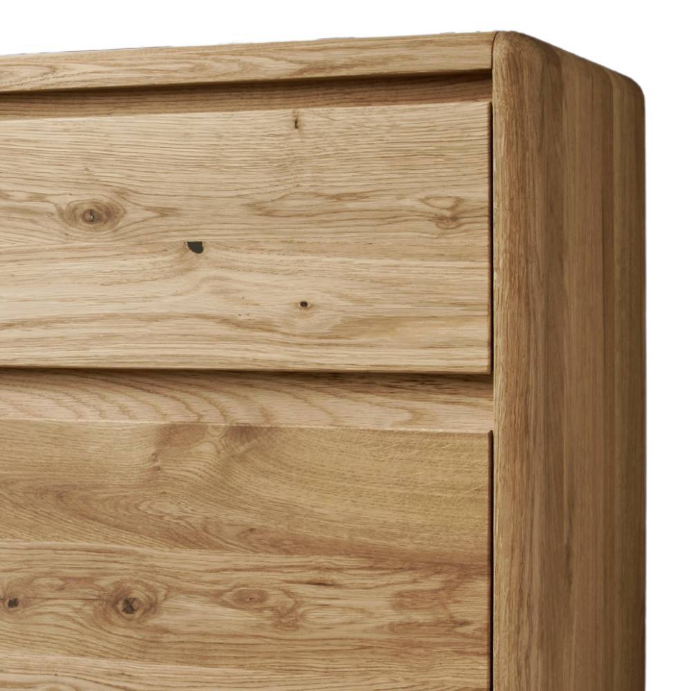 Kombi-Kommode aus Holz Wildeiche massiv - Isydro