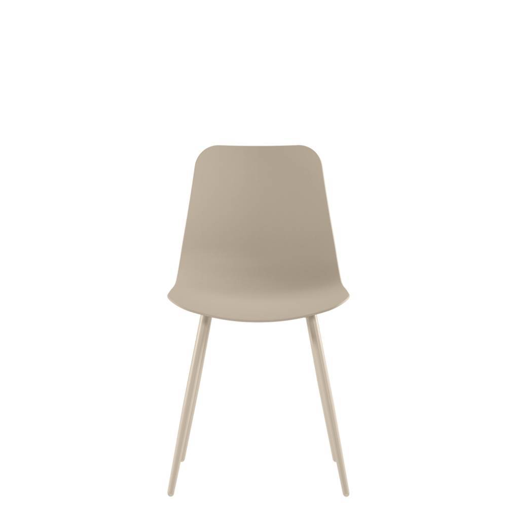 Esstisch-Schalenstuhl in Beige - Lurianno (4er Set)