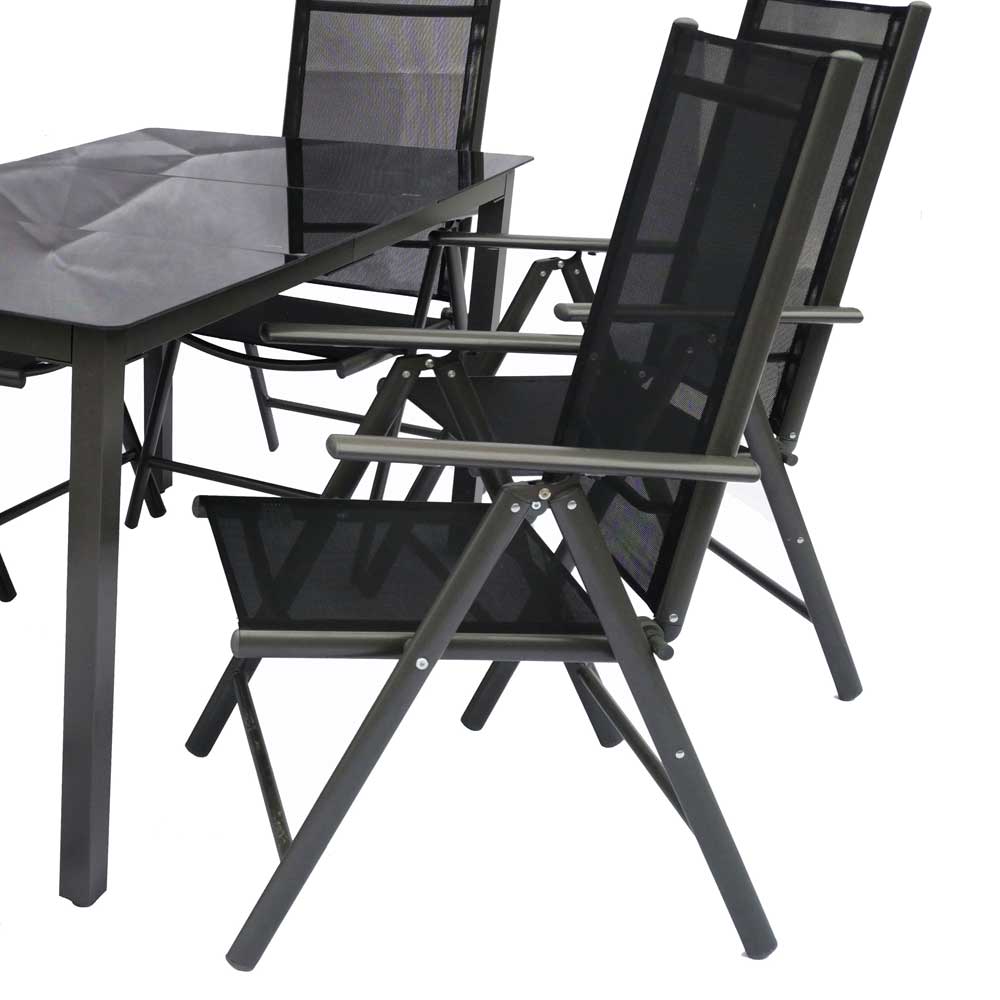 Gartentisch Gruppe in modernem Design - Everest (siebenteilig)