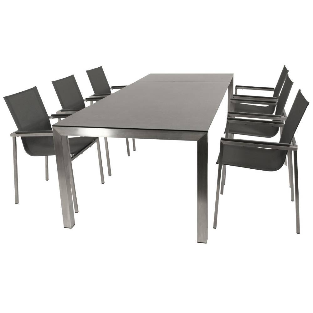 Outdoor Essgruppe mit sechs Sitzplätzen - Greogia (siebenteilig)
