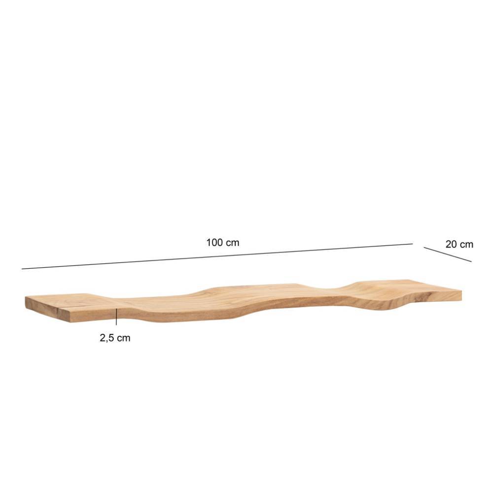 Welliges Wandboard aus Akazie Massivholz - Pitty