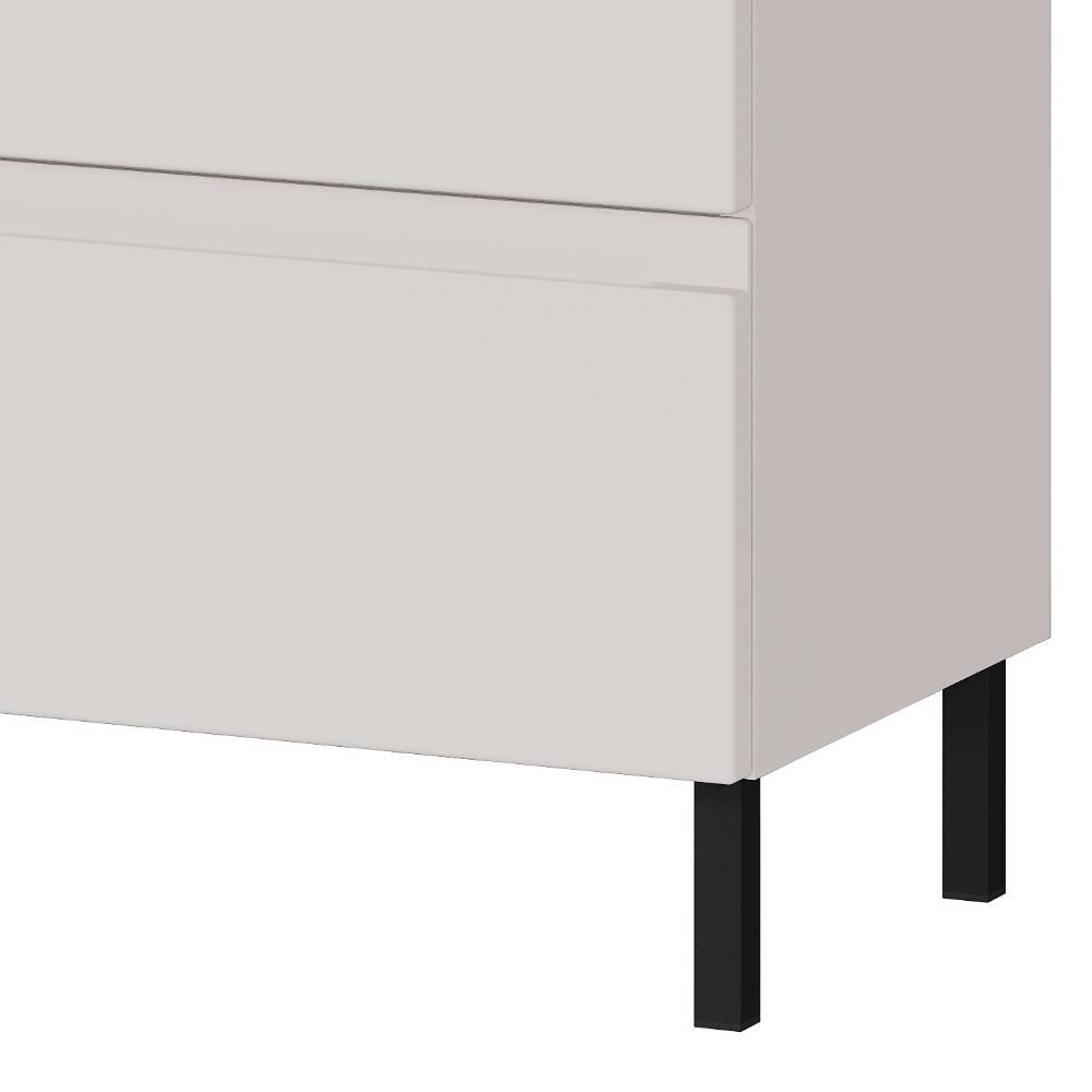 80 cm Waschbeckenschrank in Hellgrau - Dadra