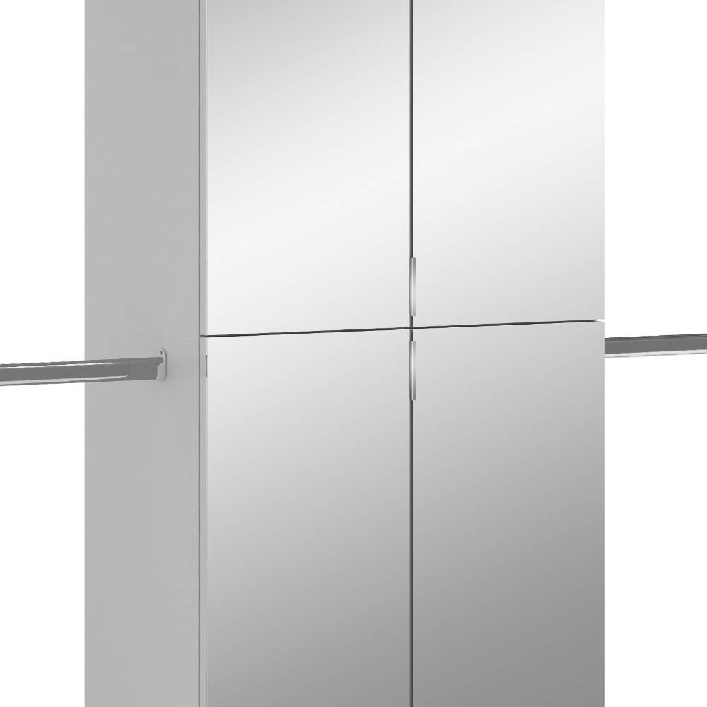 341 cm breite Garderobenkombination in Weiß - Ejulia (fünfteilig)