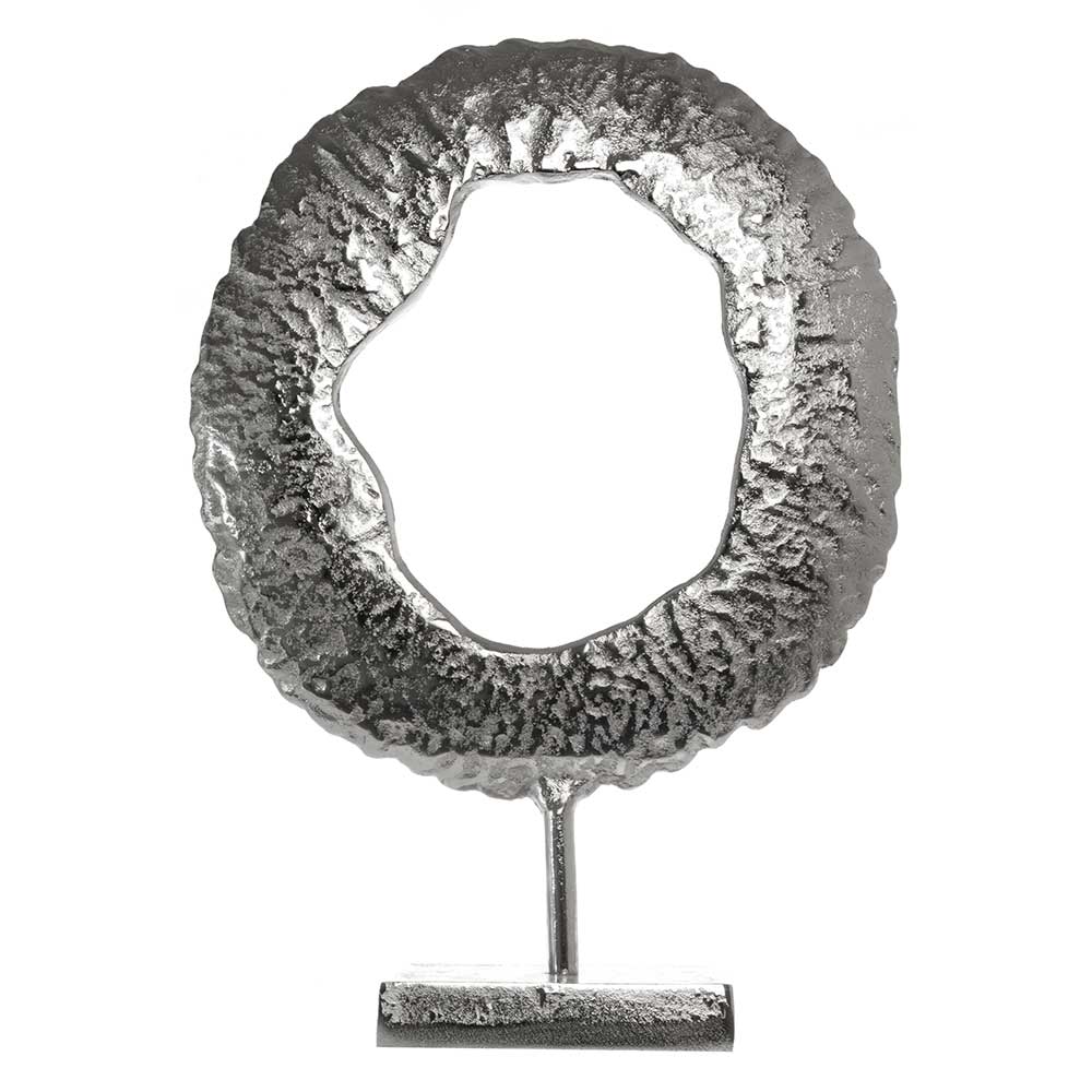 Deko-Objekt aus Metall in Silber - Marus