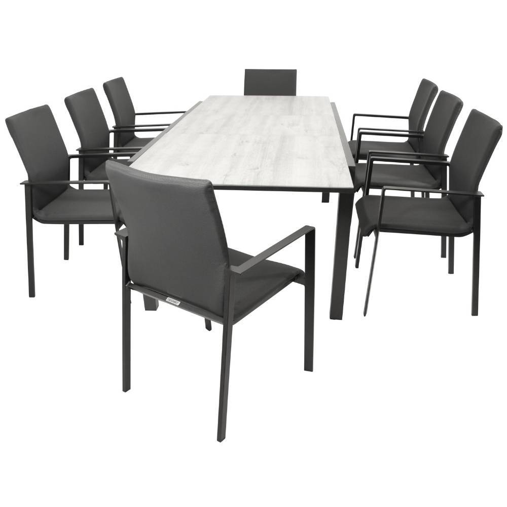 Acht-Personen-Gartengruppe modern - Mouse (neunteilig)