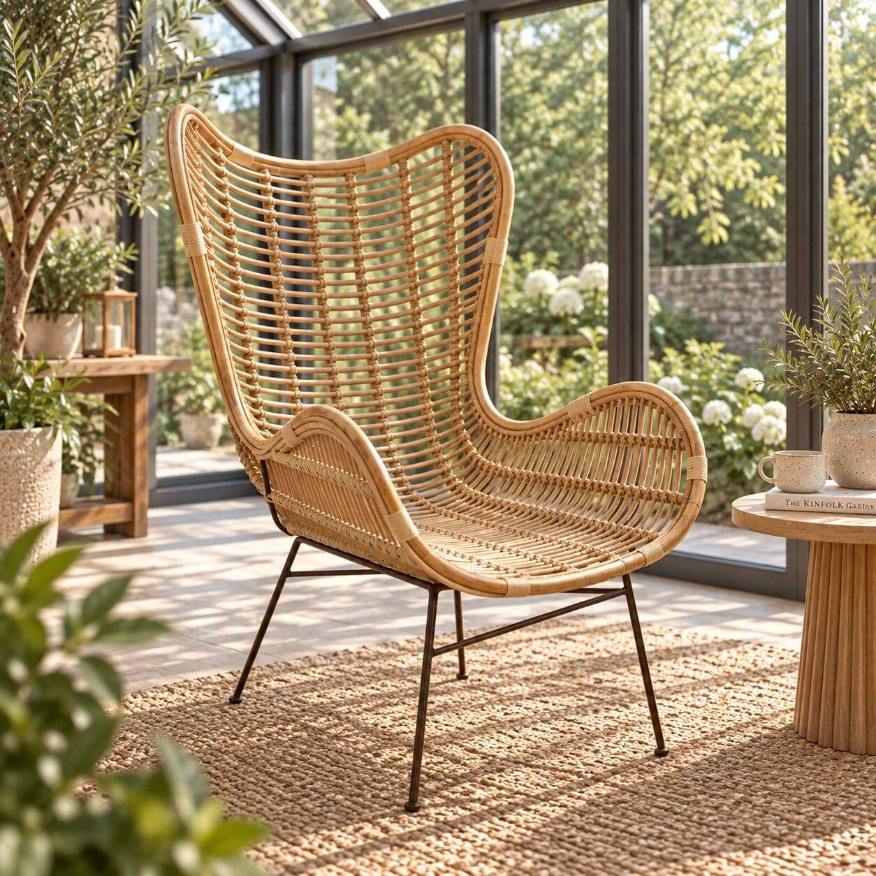 Geflecht Rattansessel in Naturfarben - Surin