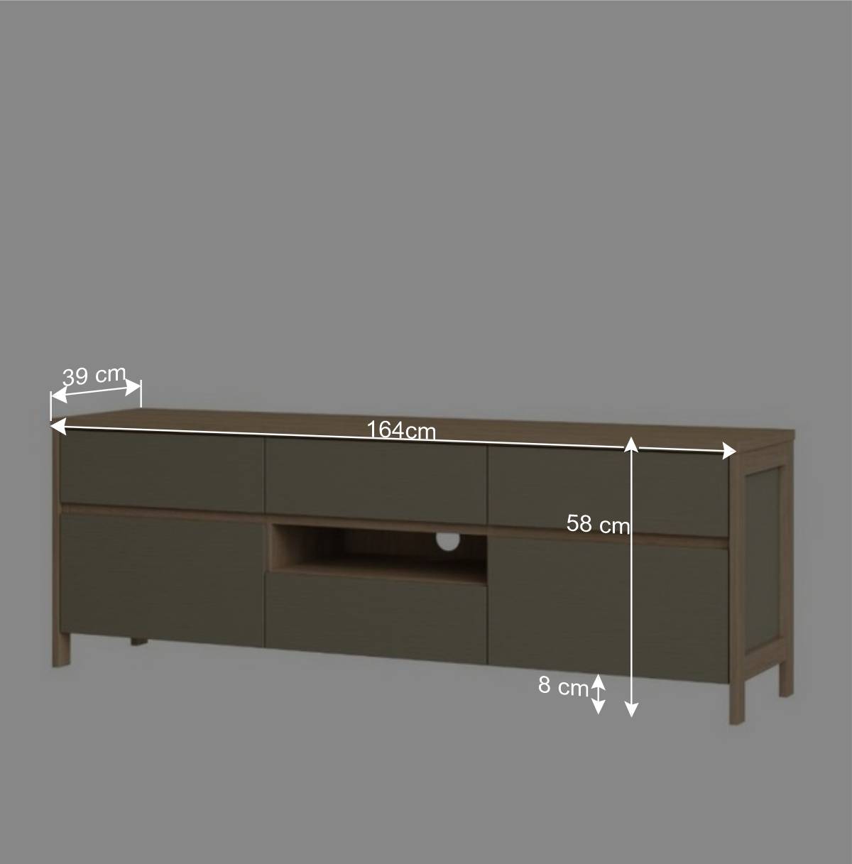 TV-Board in Eukalyptus und Eiche Optik - Promo