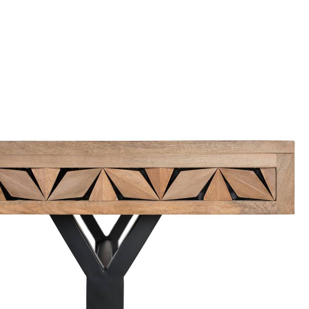 200x100 Designtisch aus Mangobaum Massivholz - Trian