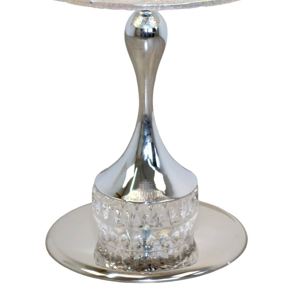 Design-Beistelltisch aus Glas und Eisen - Nadiola