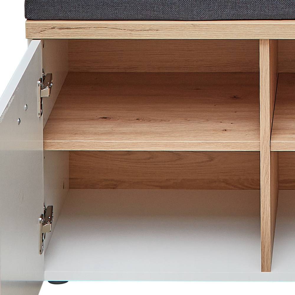 Garderobenmöbel Komplettset in Weiß - Niam (fünfteilig)