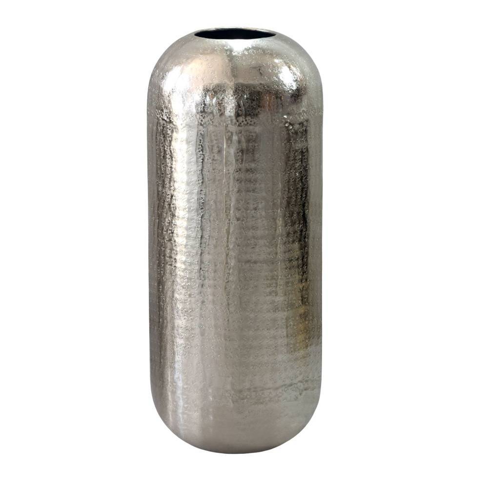 Bodenvase aus Aluminium in Silber - Gizmeal