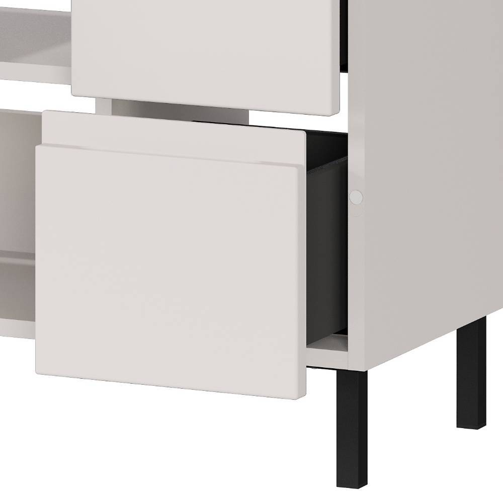 60 cm Waschbeckenschrank in Hellgrau - Dadra