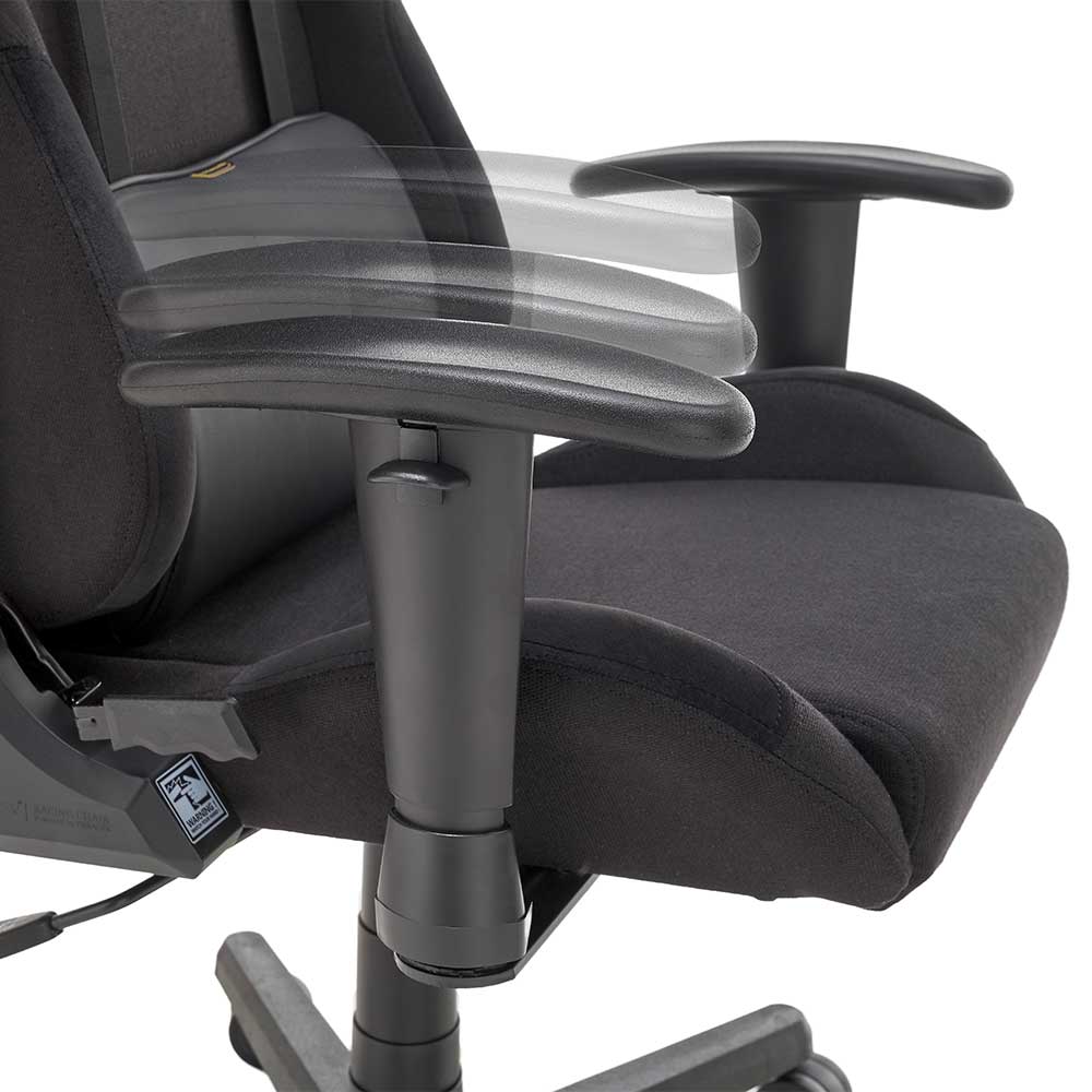 Computerstuhl für Gamer in Schwarz Rot - Gelvino