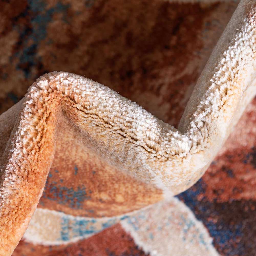 Abstrakt gemusterter Teppich mit 150cm Durchmesser - Nikolan