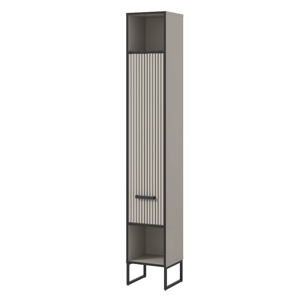Design-Badezimmer-Hochschrank in Hellgrau - Xena