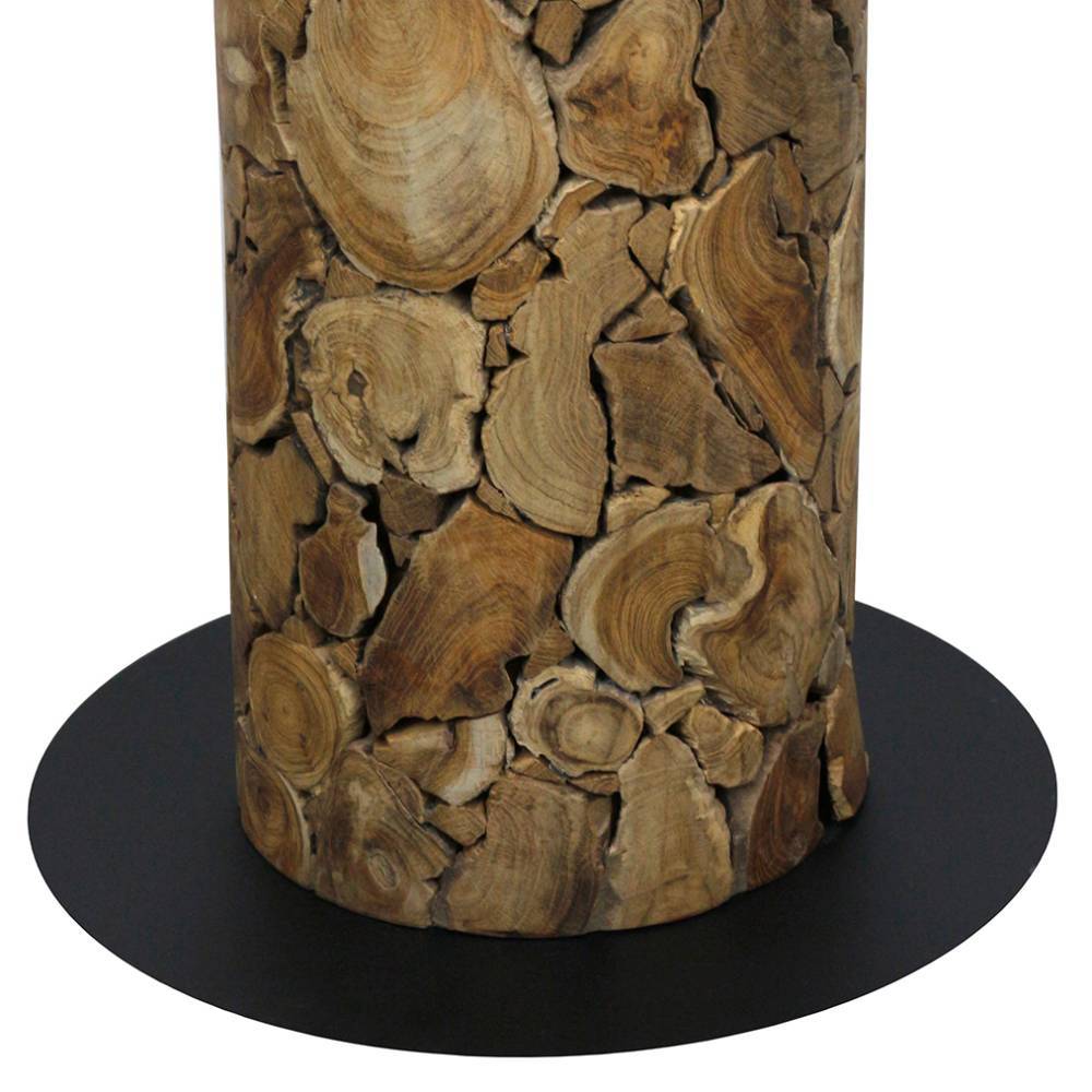Stehleuchte in Weiß und Holz Natur - Venus