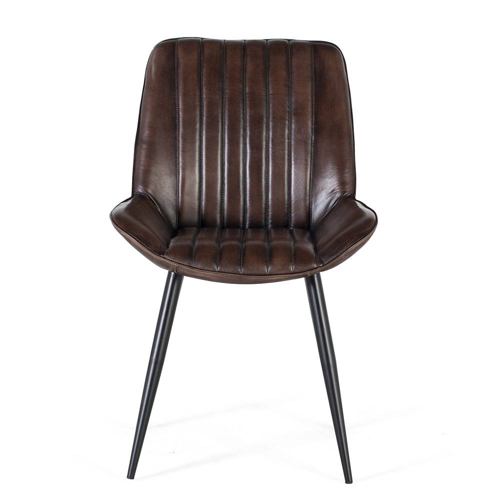 Lederstuhl im Retro-Design - Hocumola