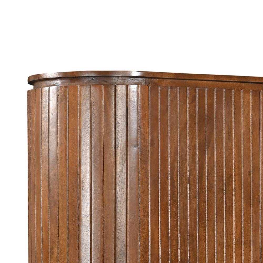 Retro Design Highboard aus Mangoholz - Galadira