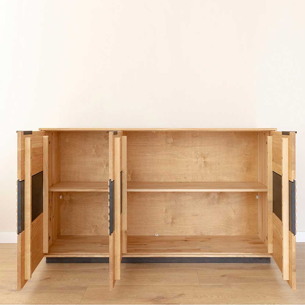 Massivholz Sideboard aus Eiche - Eribella