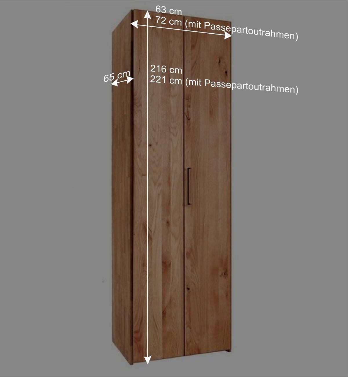1-türiger Falttüren-Schrank fürs Schlafzimmer - Zaisan