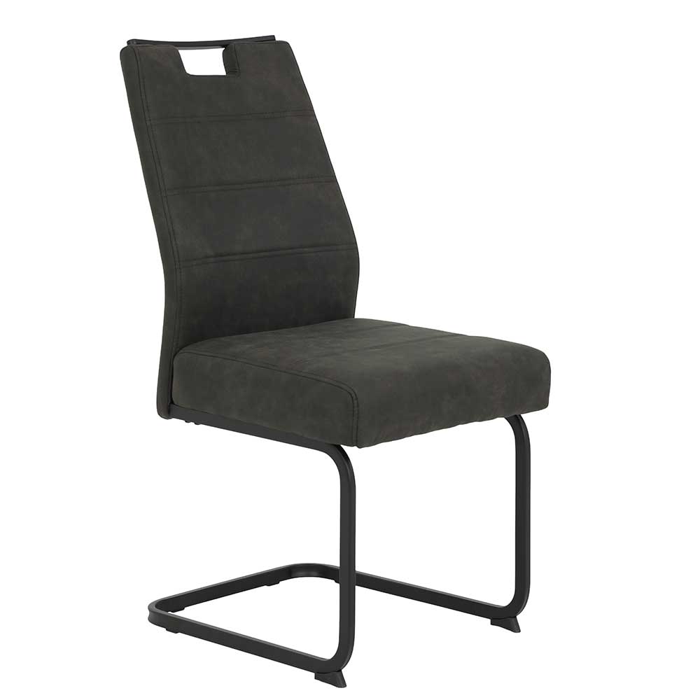 Freischwinger Stuhl mit hoher Lehne - Ivros (Set)