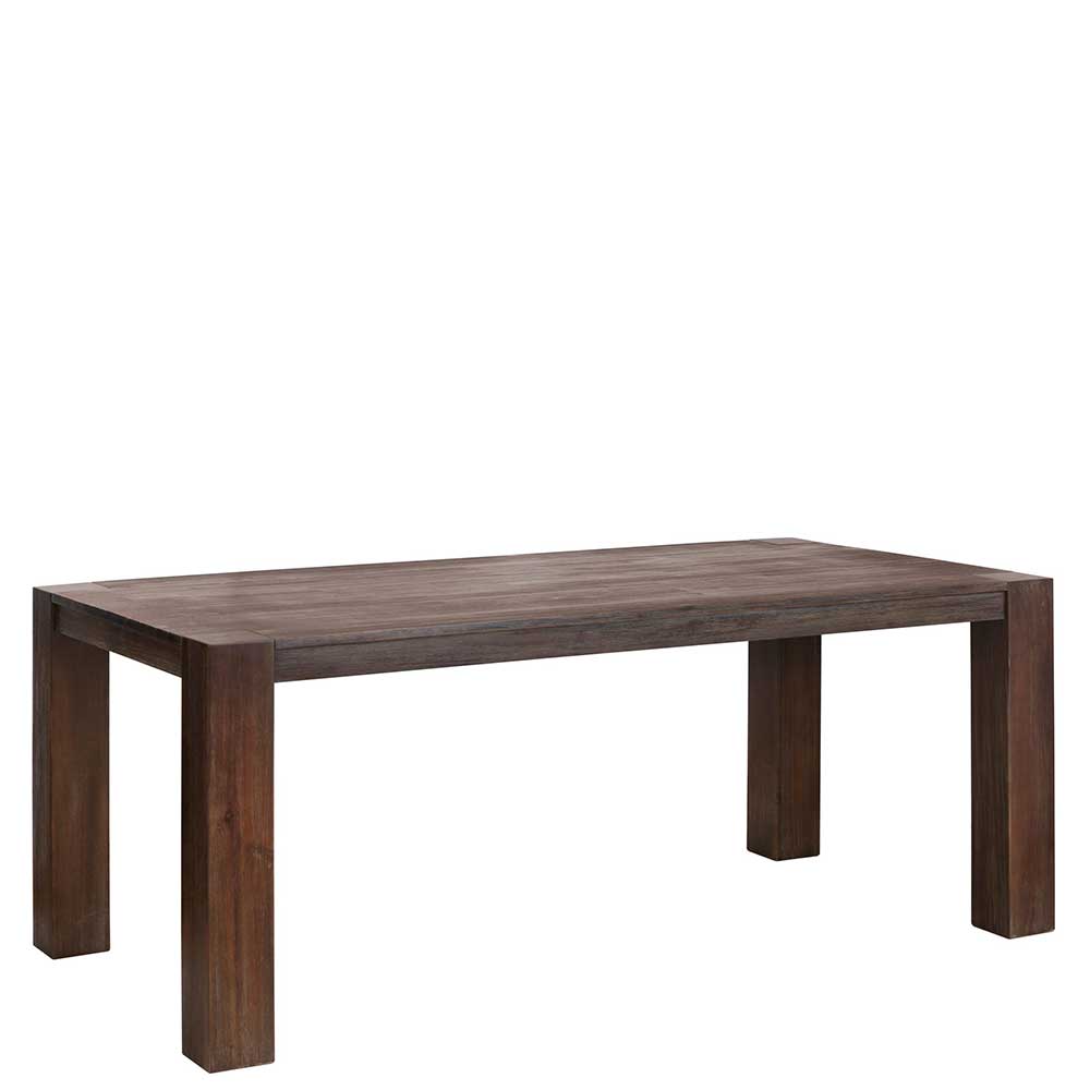 Brauner Holztisch aus lackierter Akazie - Pullman
