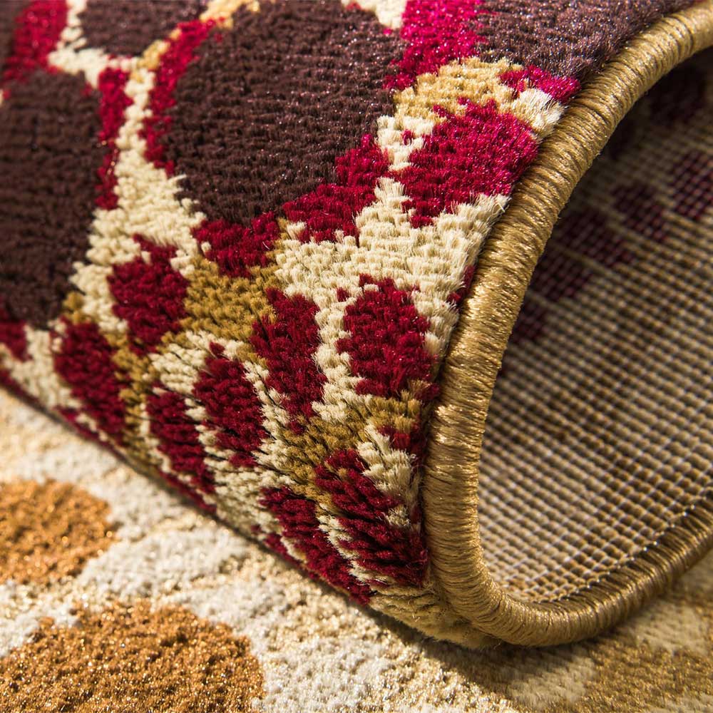 Runder Teppich mit mehrfarbigem Muster - Mort