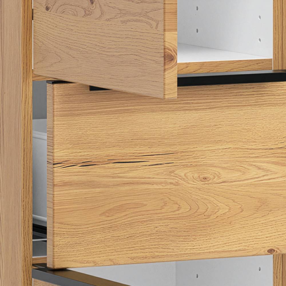 Badezimmer Midischrank in Mattschwarz - Ireen