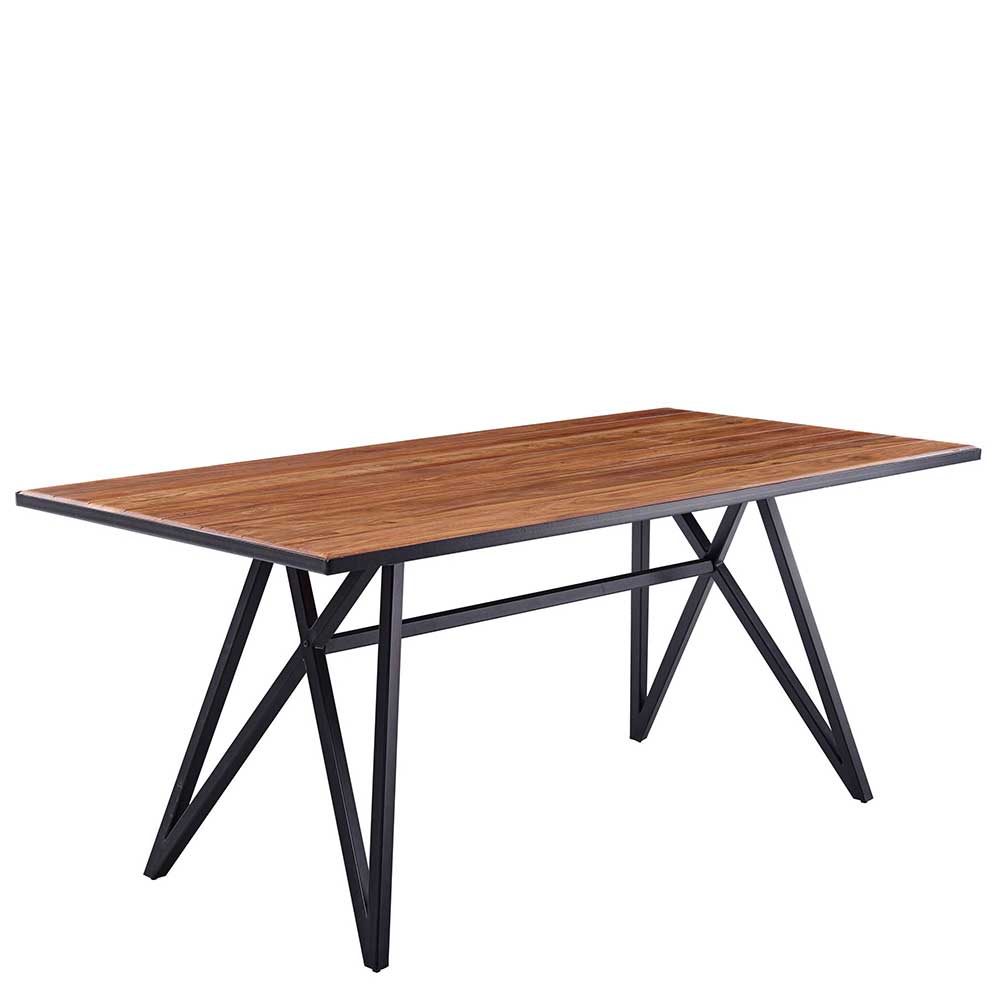 Sheesham Esszimmer Tisch mit Designgestell - Civetta
