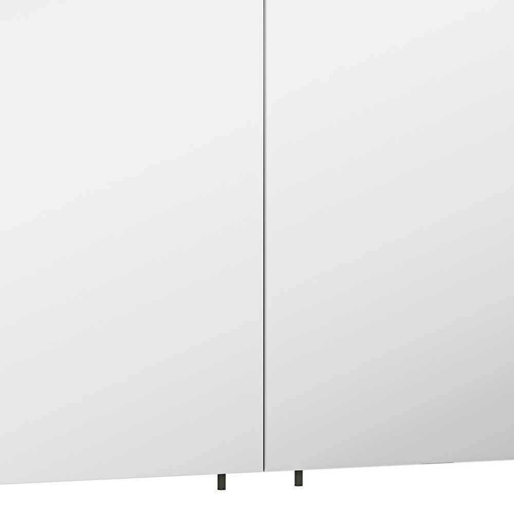 Doppel-Waschtisch & Spiegelschrank 120cm - Peet (zweiteilig)