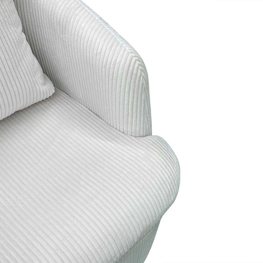 Breitcord Sessel in Offwhite - Fenturam