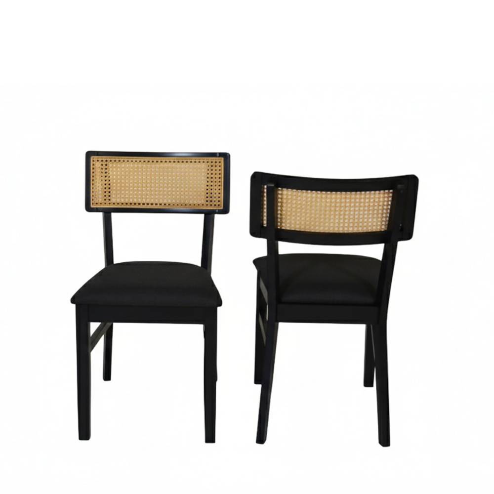 Retro Style Stühle mit Polstersitz - Venise (2er Set)