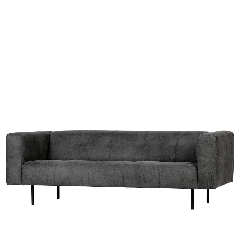 Kantiges Samt-Sofa mit 213 cm Breite - Dosalino