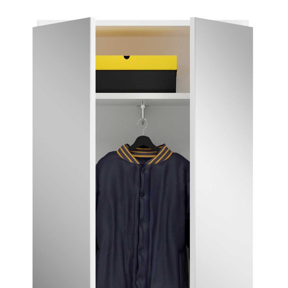 4-türiger Garderobenschrank mit Spiegeltüren - Ejulia