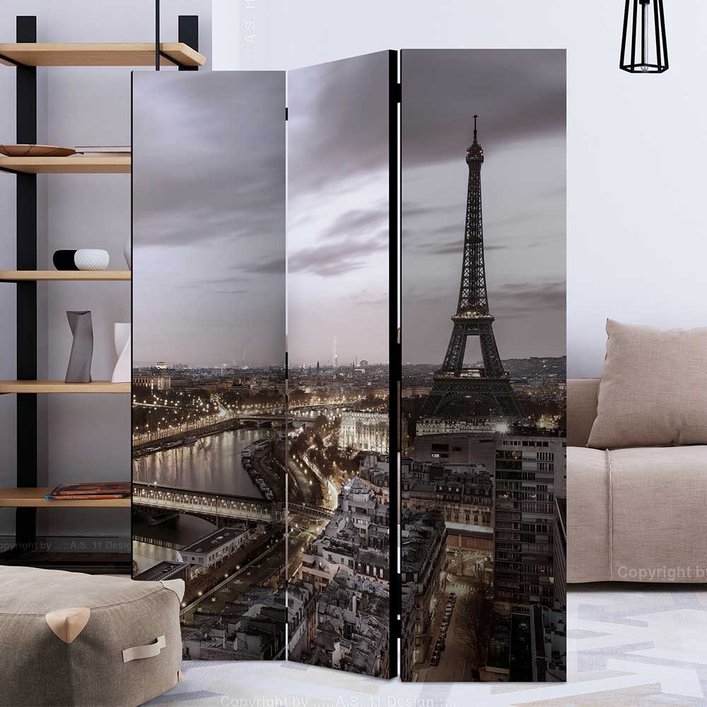 Spanische Wand mit Foto Paris Eiffelturm - Marano