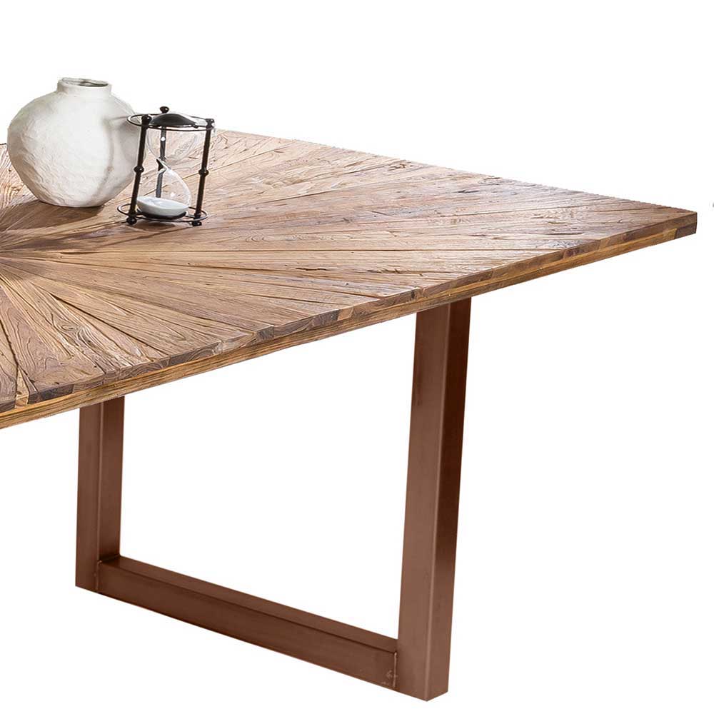Esstisch aus massivem Recyclingholz Teak - Detroit