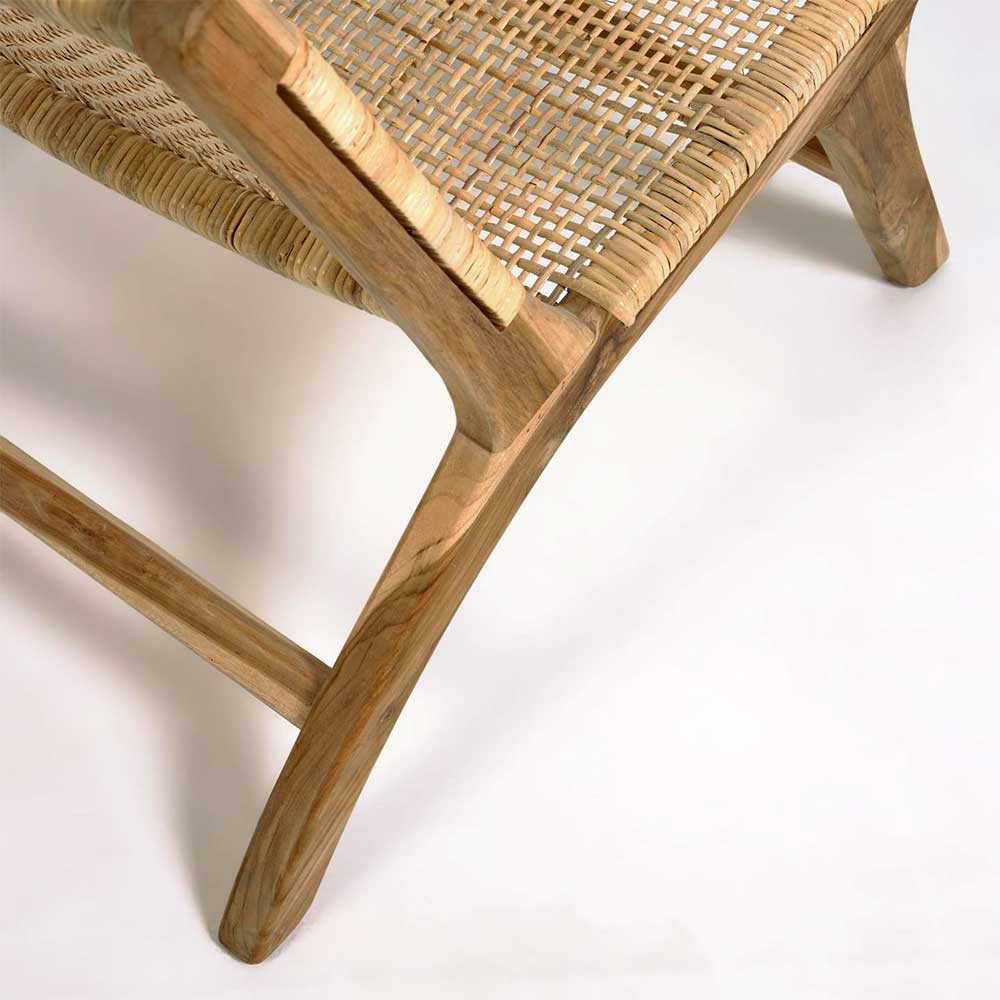 Lounge Stuhl aus Geflecht Rattan - Rimorio