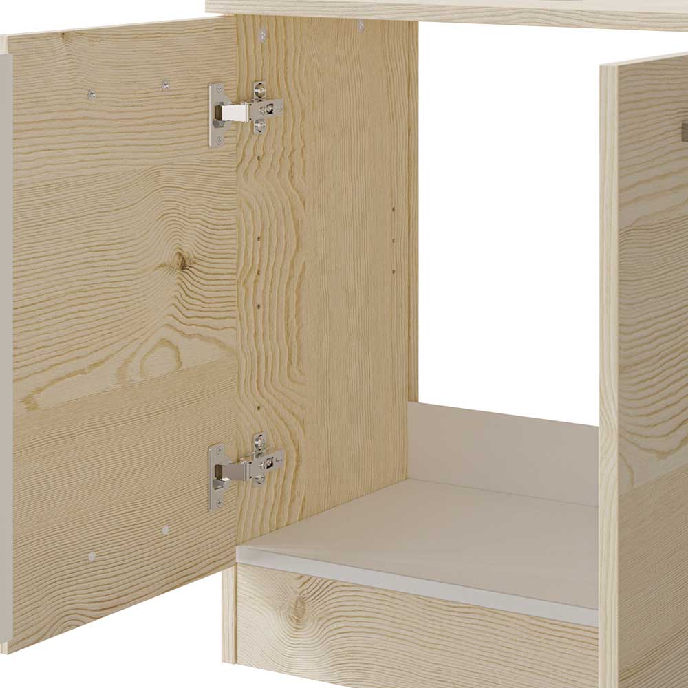 Waschbeckenunterschrank in hellem Holzdekor Pinie - Nova