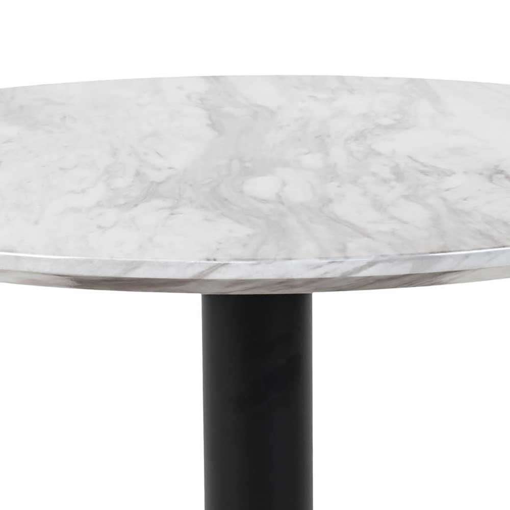 70cm runder Wohnzimmer Tisch in Marmor Optik - Ovaio