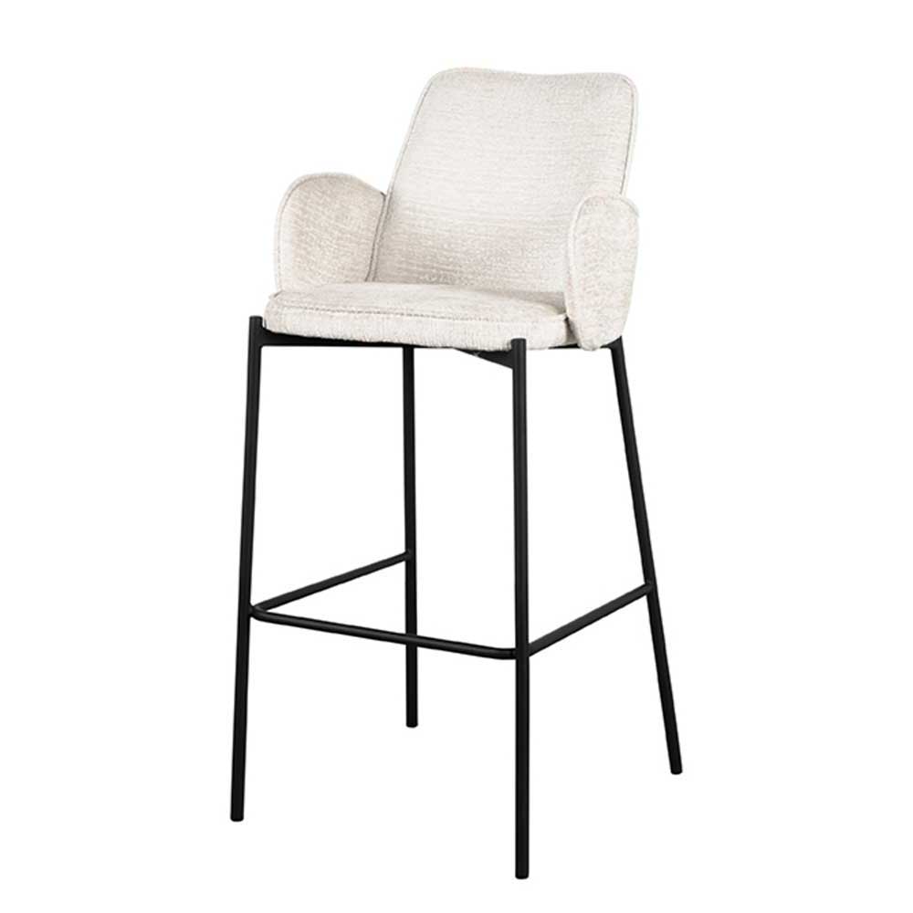 Struktursamt Barstuhl mit 78 cm Sitzhöhe - Lasmus (2er Set)
