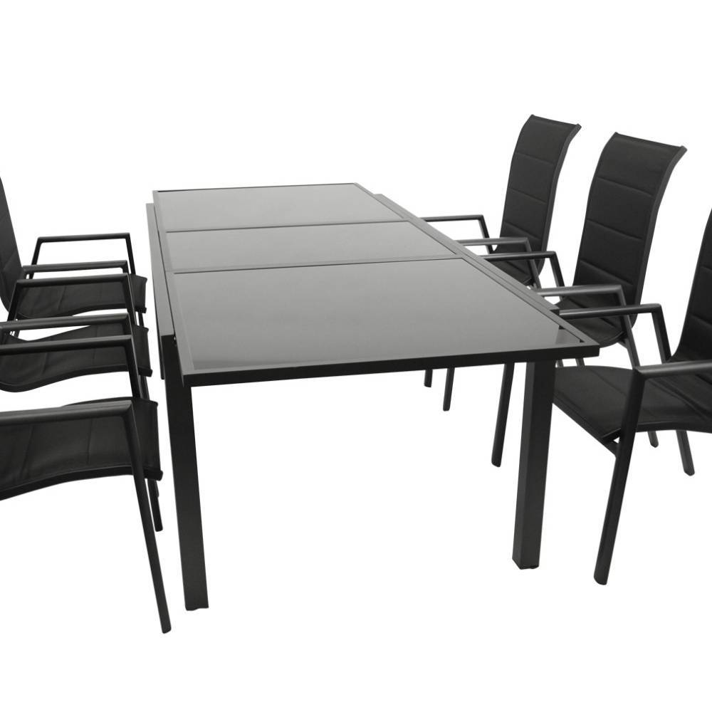 Gartensitzgruppe mit sechs Sitzplätzen - Apkena (siebenteilig)