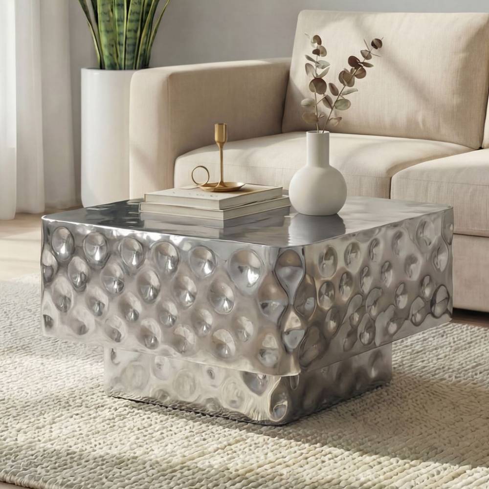 Design-Couchtisch aus Aluminium - Ranica