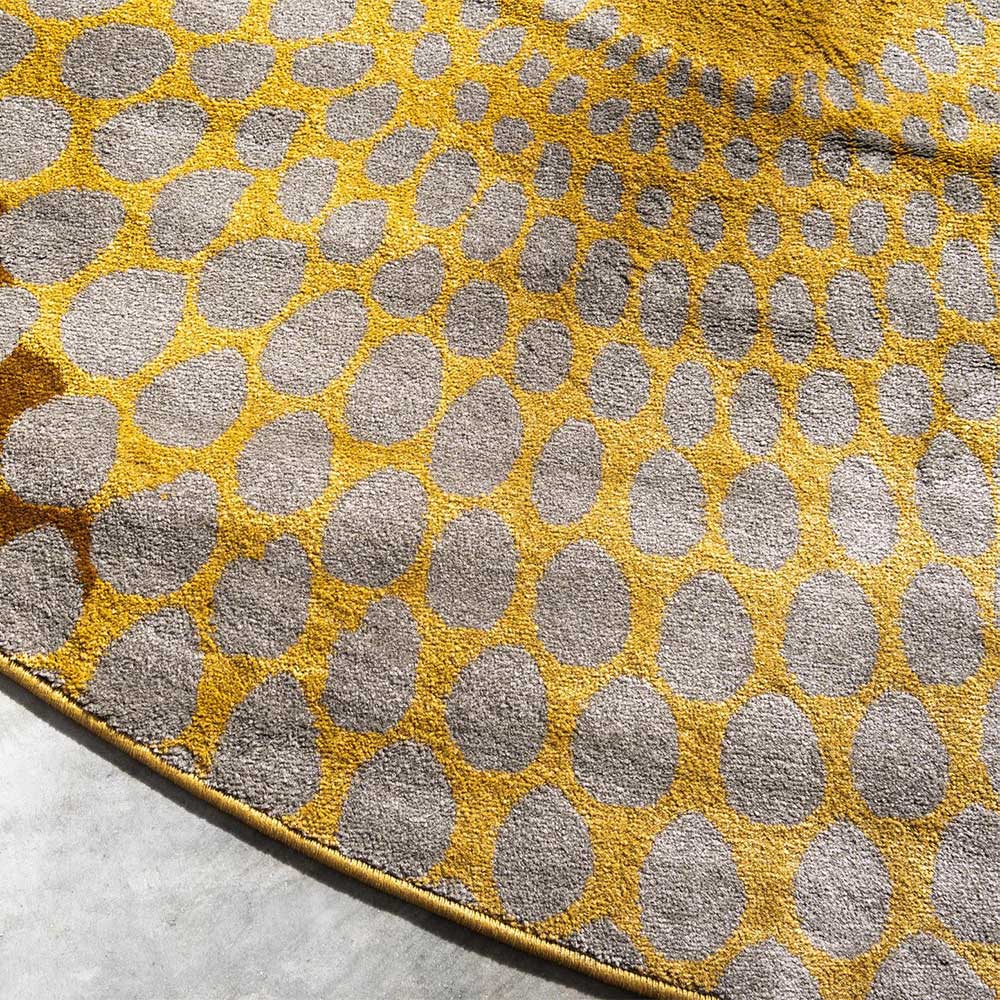 Runder Teppich mit mehrfarbigem Muster - Mort
