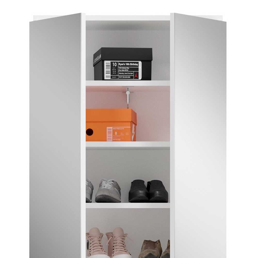 4-türiger Garderobenschrank mit Spiegeltüren - Ejulia