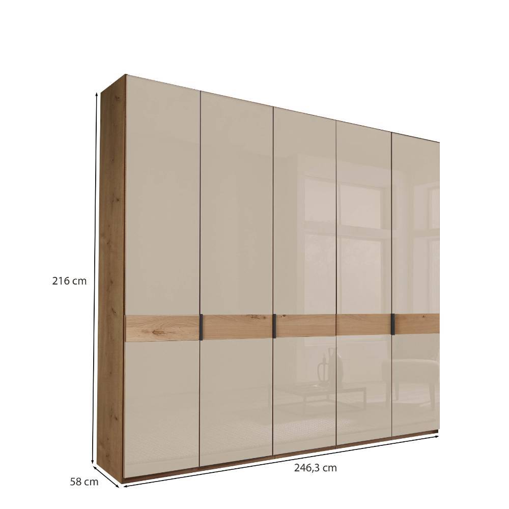 Schlafzimmer-Kleiderschrank 5-türig - Nikoba