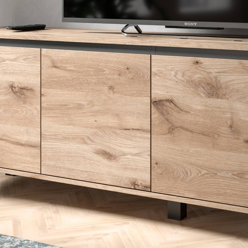4-türiges TV Lowboard 64 cm hoch - Nomati