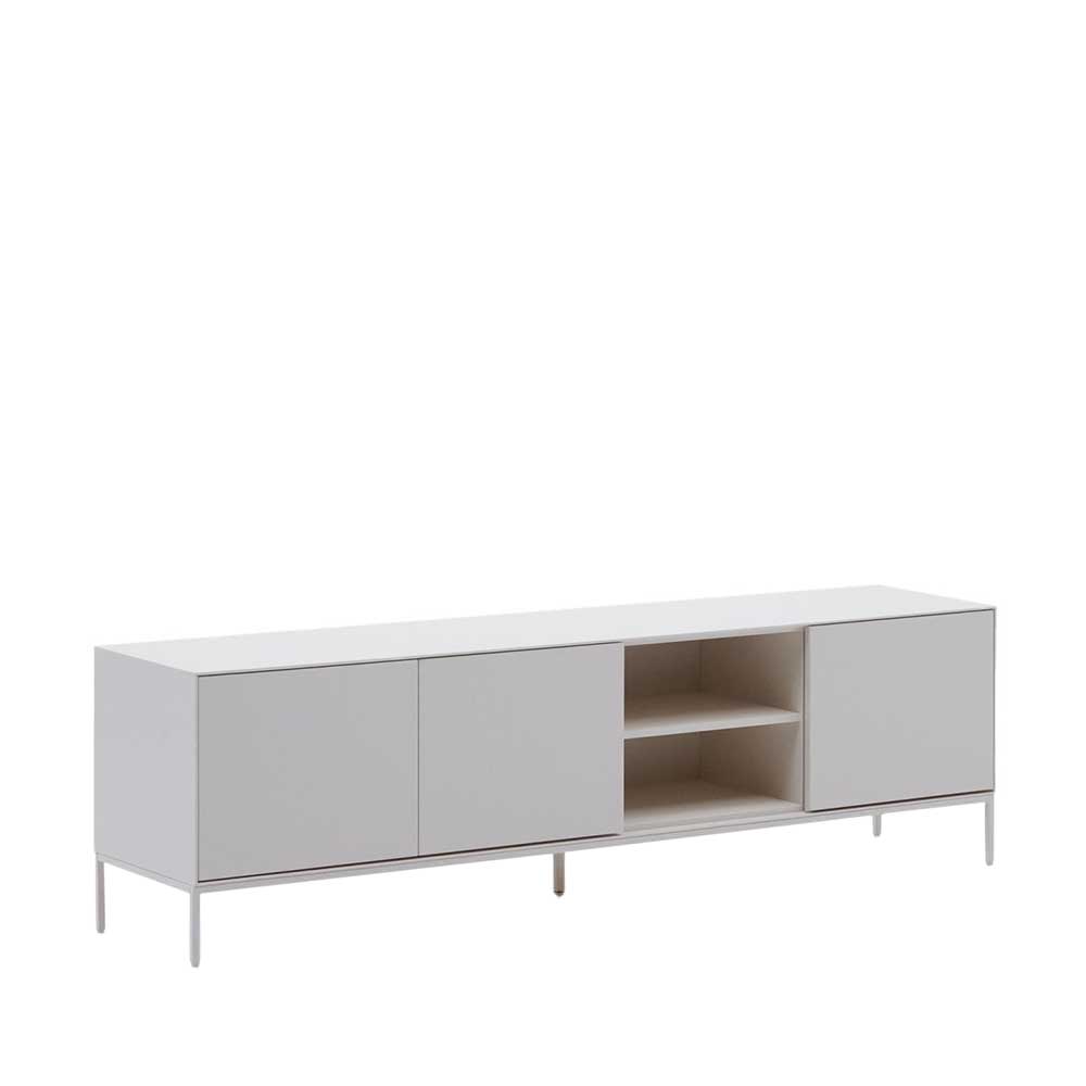 195x55x40 Weißes Lowboard modern - Dresconio