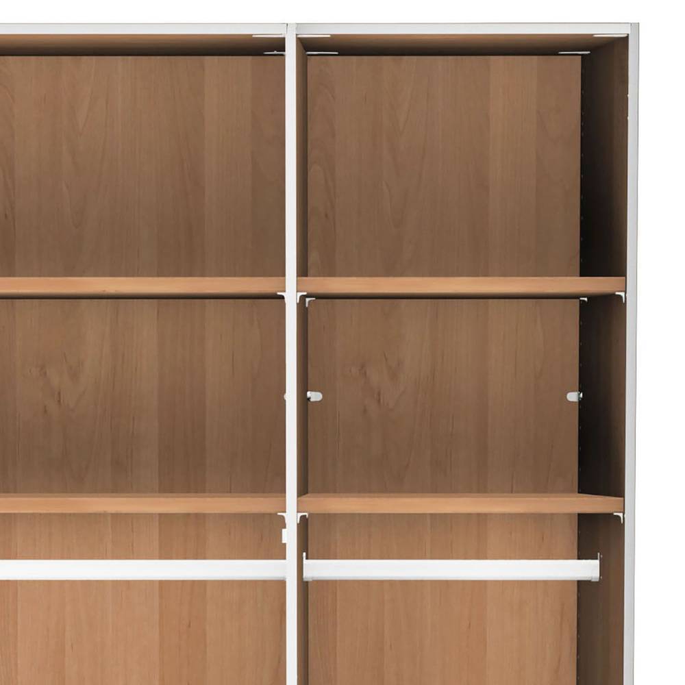 3-türiger Schlafzimmer-Kleiderschrank teilmassiv - Crucav