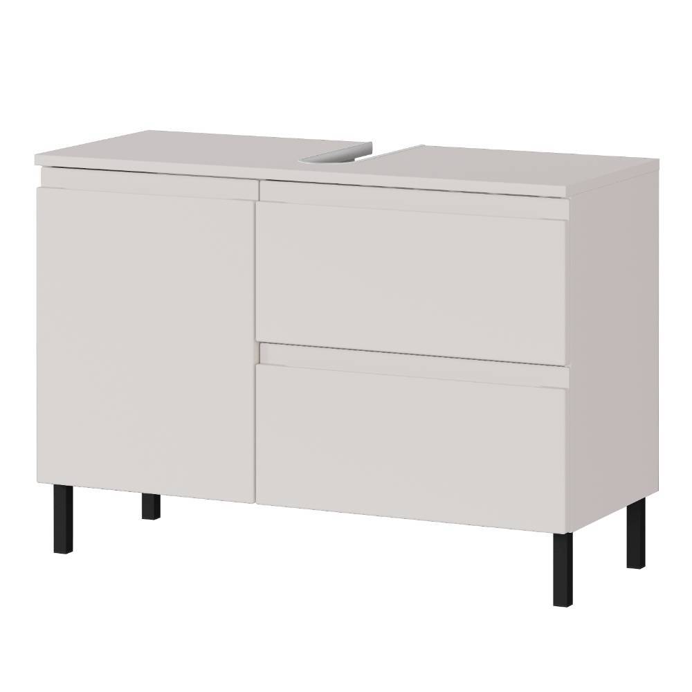 80 cm Waschbeckenschrank in Hellgrau - Dadra
